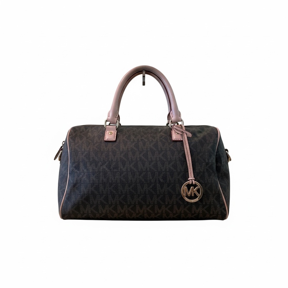 Michael Kors Dark Brown Monogram Satchel